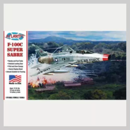 Atlantis F-100C Super Sabre 1/70